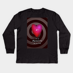 Be My Favourite Valentine Kids Long Sleeve T-Shirt